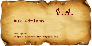 Vuk Adrienn névjegykártya